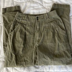 High waist tapered trousers